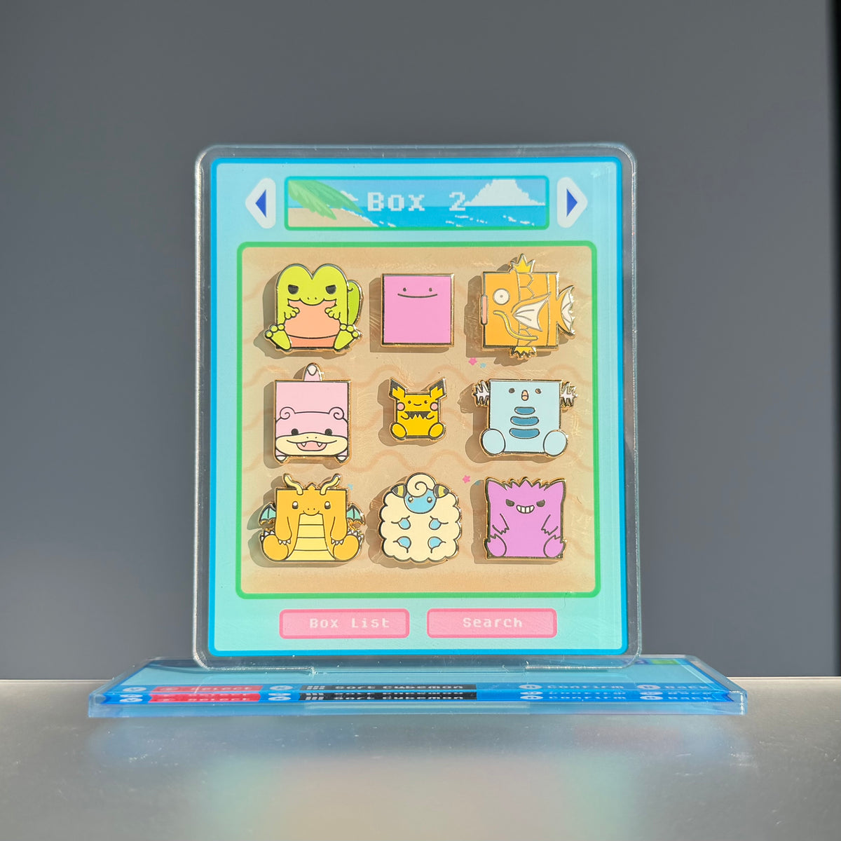 Cubemon 2 Mystery Pin + Display Stand