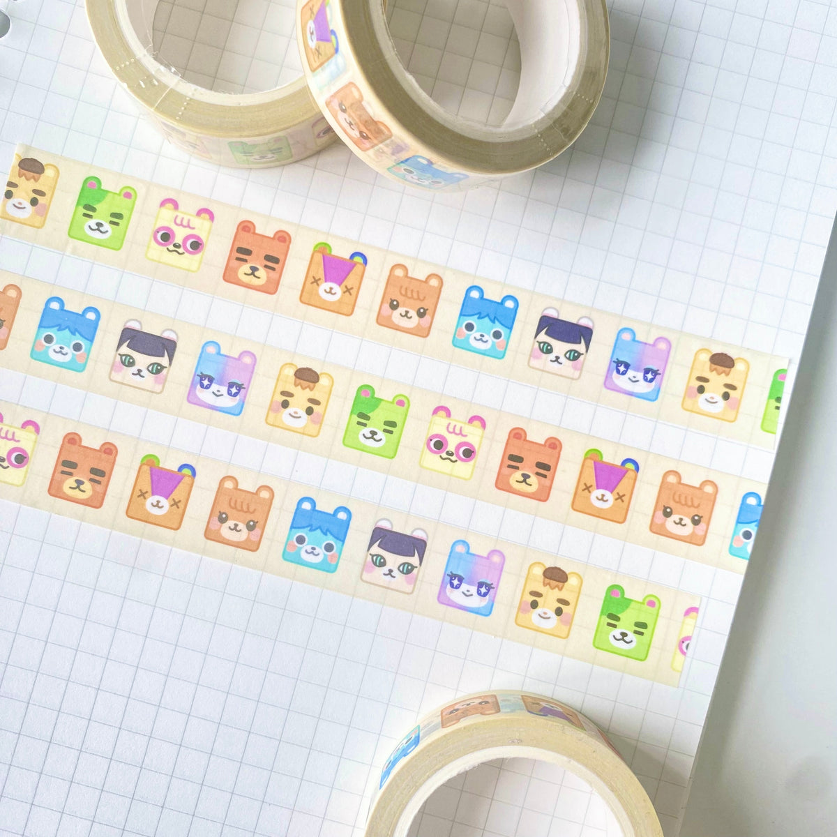 Cubies Bears Washi Tape