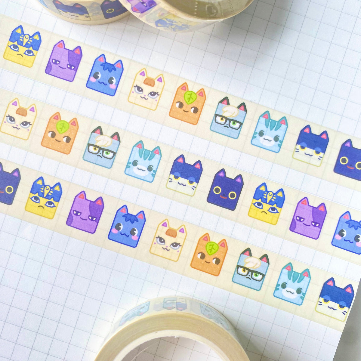 Cubies Cats Washi Tape