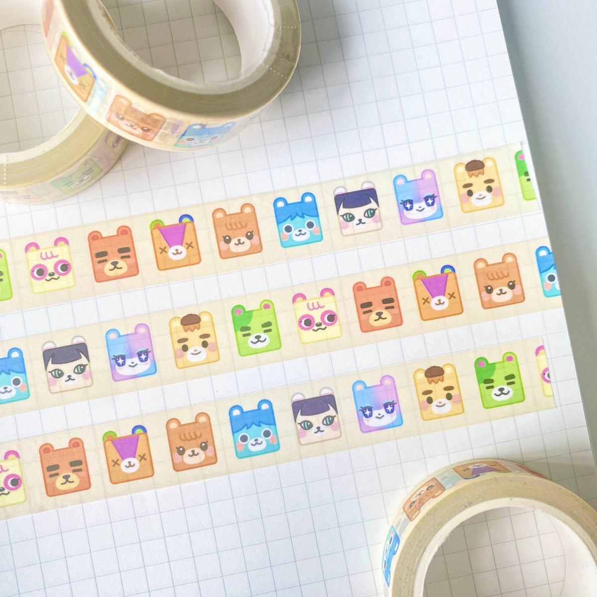 Cubies Bears Washi Tape